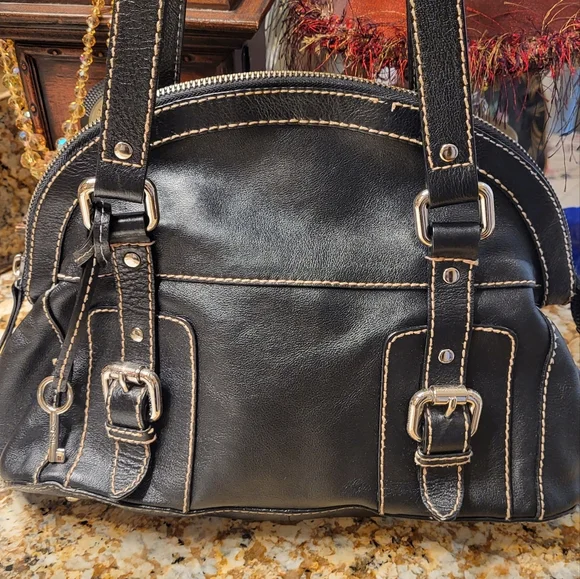 Leather fossil purse black - Picture 5 of 7